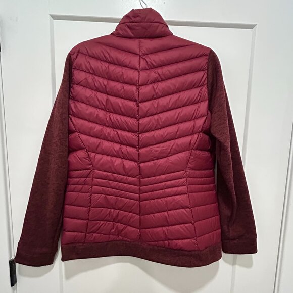 LANDS' END women's burgundy down-filled full-zip snow jacket (M) - Picture 6 of 8